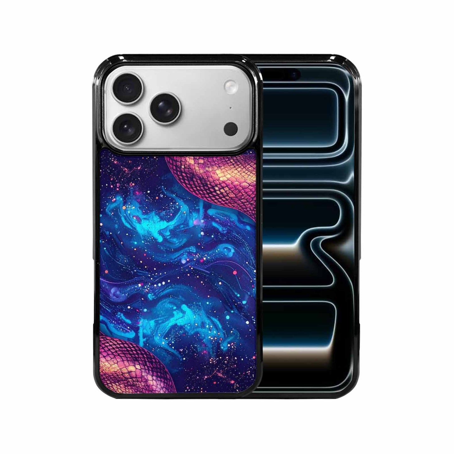 iPhone 17 Pro Max Case — Galaxy Snake Print Galaxy Space, Original Design Phone Case