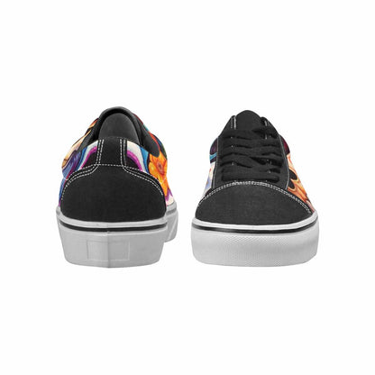 WOMEN'S Sugar Skulls Melting Sugar Lace-Up Canvas Surreal Shoes