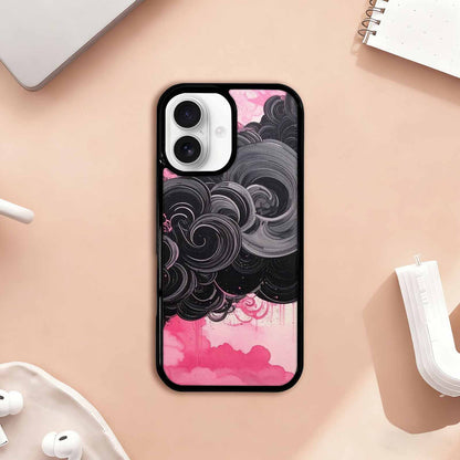 iPhone 17 Case — Van Gogh Swirl Black Original Art, Custom Printed Phone Case
