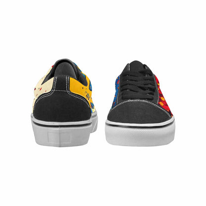 WOMEN'S Comic Halftone Lace-Up Canvas Cottagecore Custom Sneakers