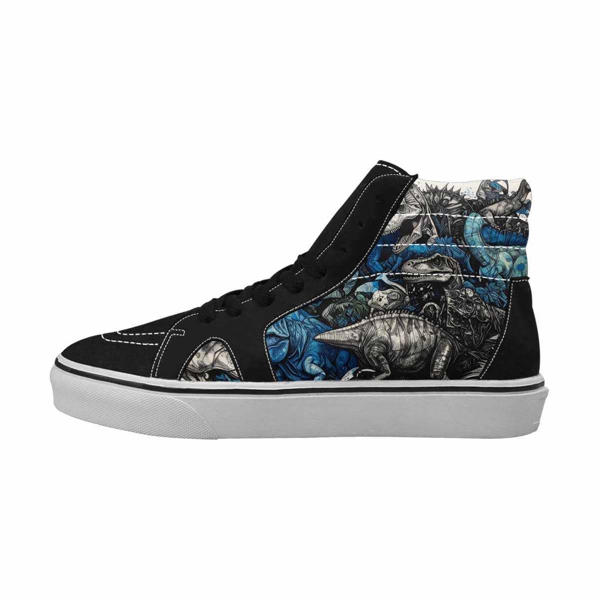 MEN'S Dinosaur Burst High Top Canvas Surreal Shoes