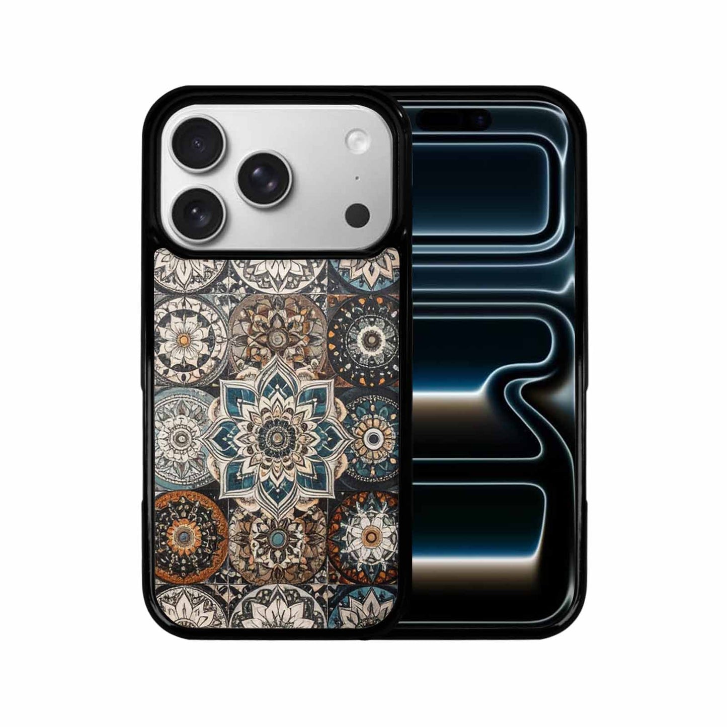 iPhone 17 Pro Case — Small Mandala Pattern Randomly Varying Floral, Original Design Phone Case