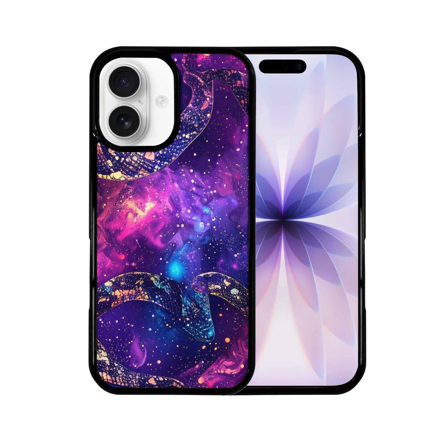 iPhone 17 Case — Galaxy Snake Print Galaxy Space, Custom Designed Case Cover