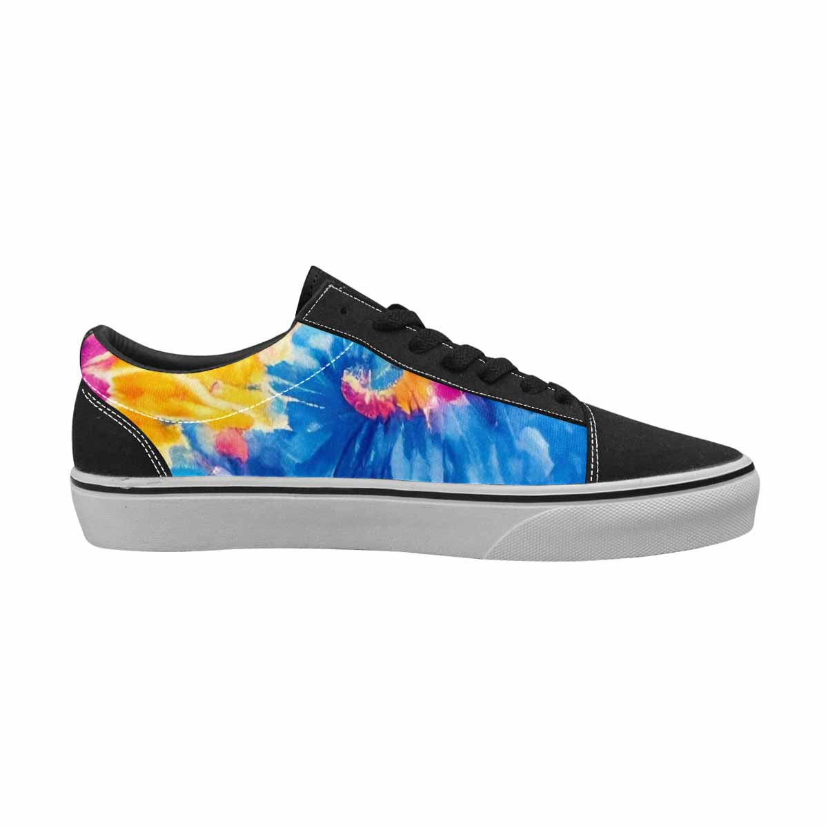 MEN'S Tie Dye Swirl Canvas Lace-Up Dark Academia Sneakers