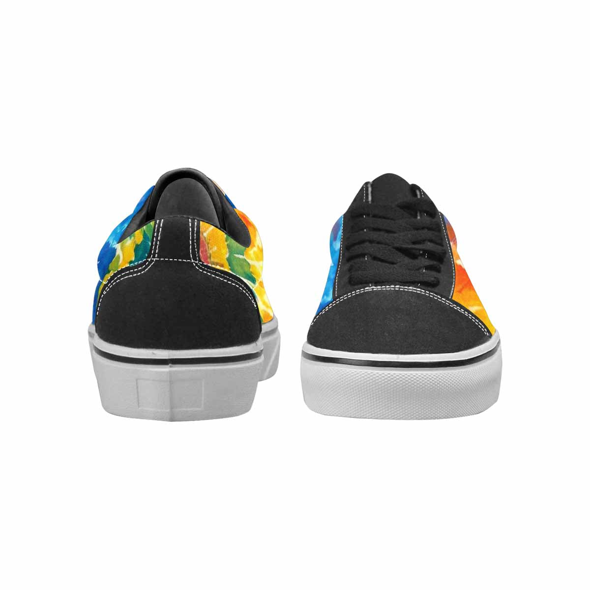 MEN'S Tie Dye Swirl Canvas Lace-Up Dreamcore Custom Sneakers