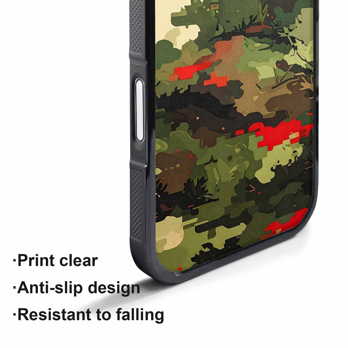 iPhone 17 Air Case — Small Military Camouflage Blotch Pattern Camo, Custom Print Case Cover