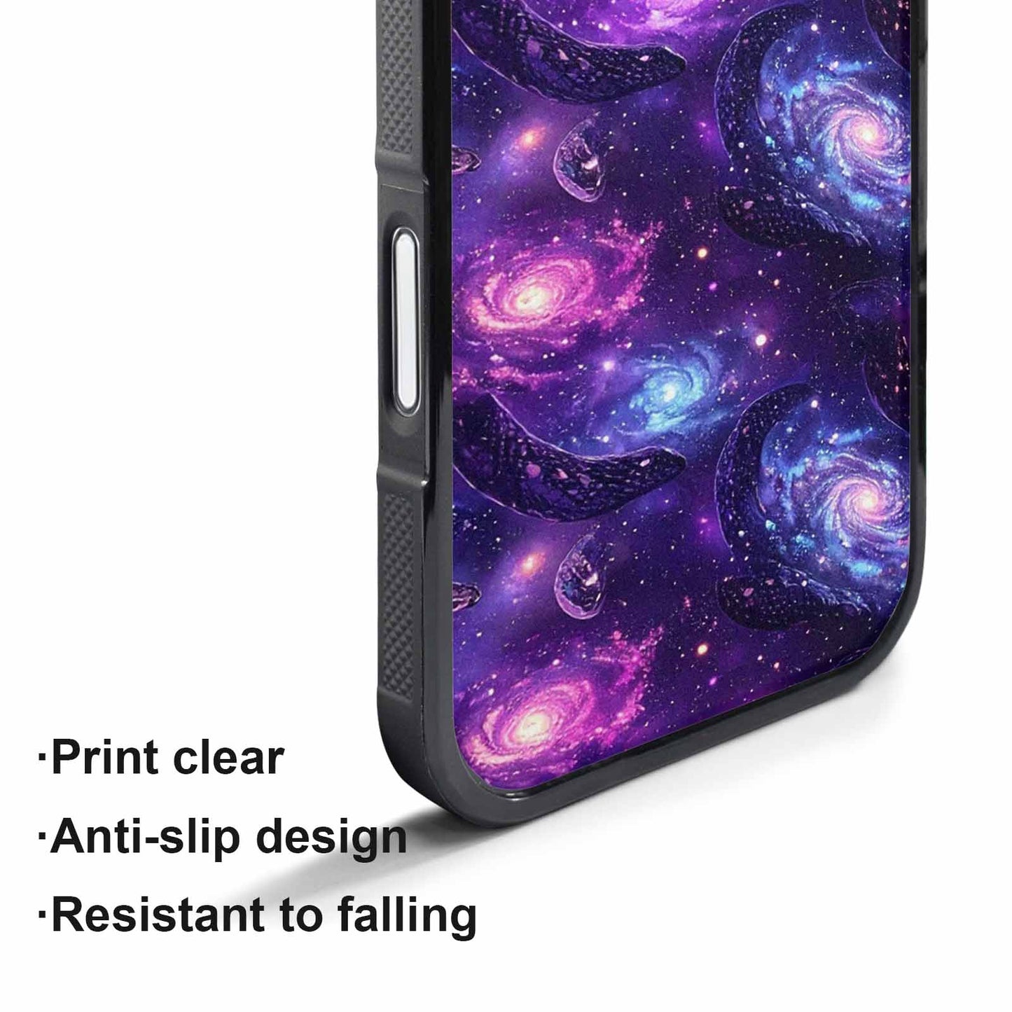 iPhone 17 Pro Max Case — Snake Print Galaxy Seamless Animal Print, Custom Made Phone Cover