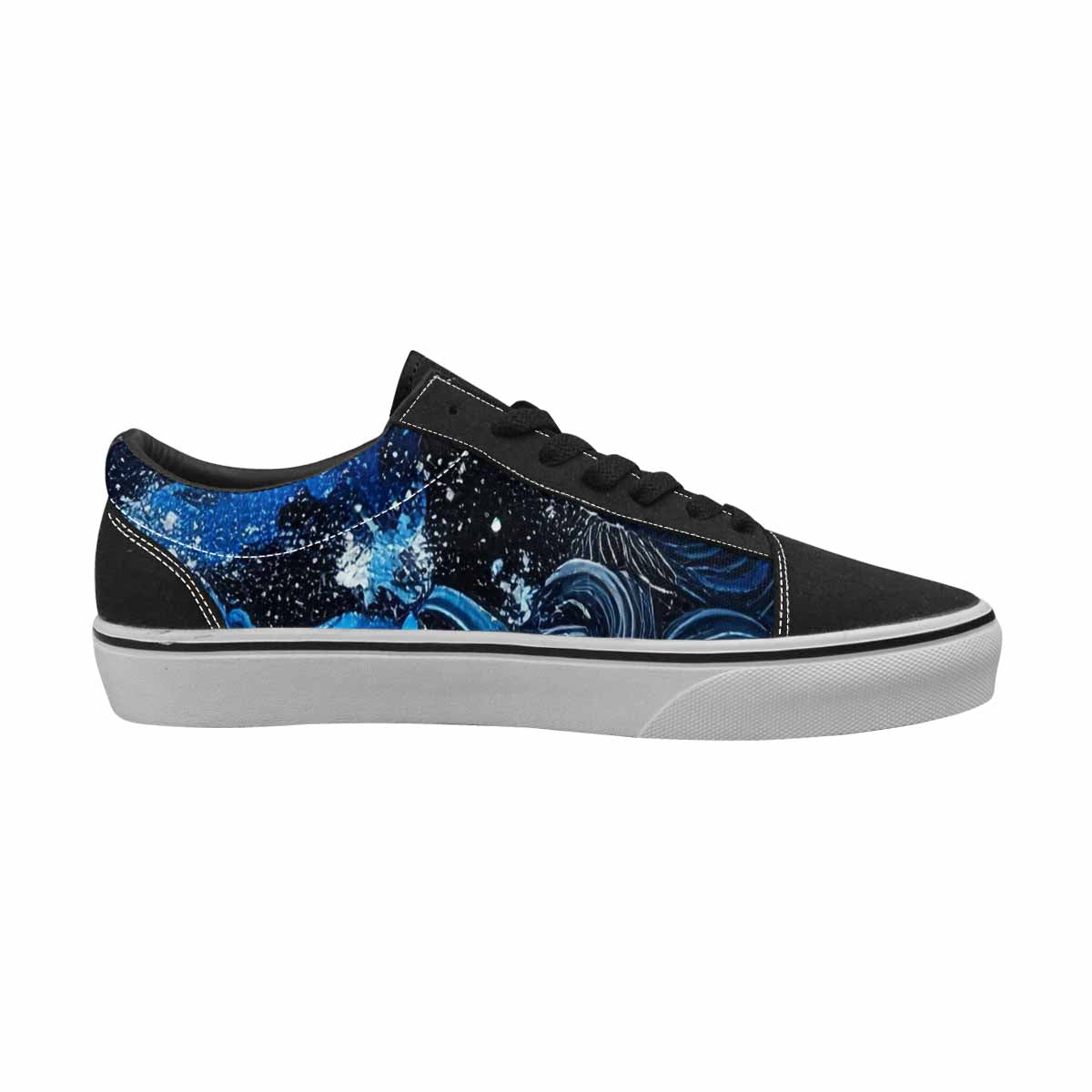 WOMEN'S Nautical Wave Lace-Up Canvas Grunge Shoes