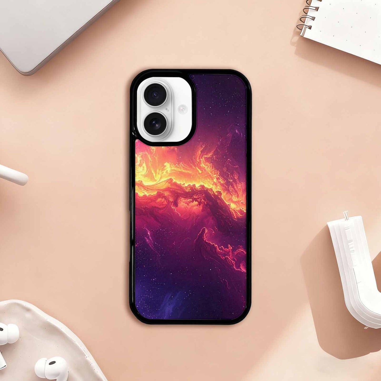 iPhone 17 Case — Galaxy Nebula Art Seamless Galaxy Space, Customized Protective Case