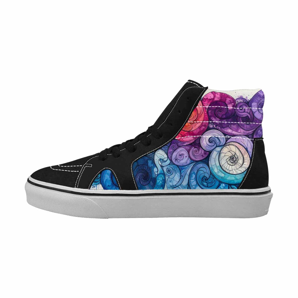 MEN'S Tie High Top Canvas Cottagecore Sneakers