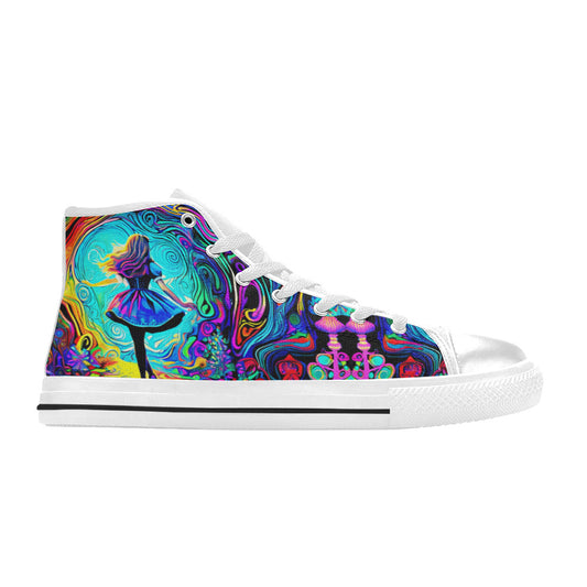 MEN'S Fantasy Art2 Men’S High Top Canvas Wallpaper Art Custom Shoes