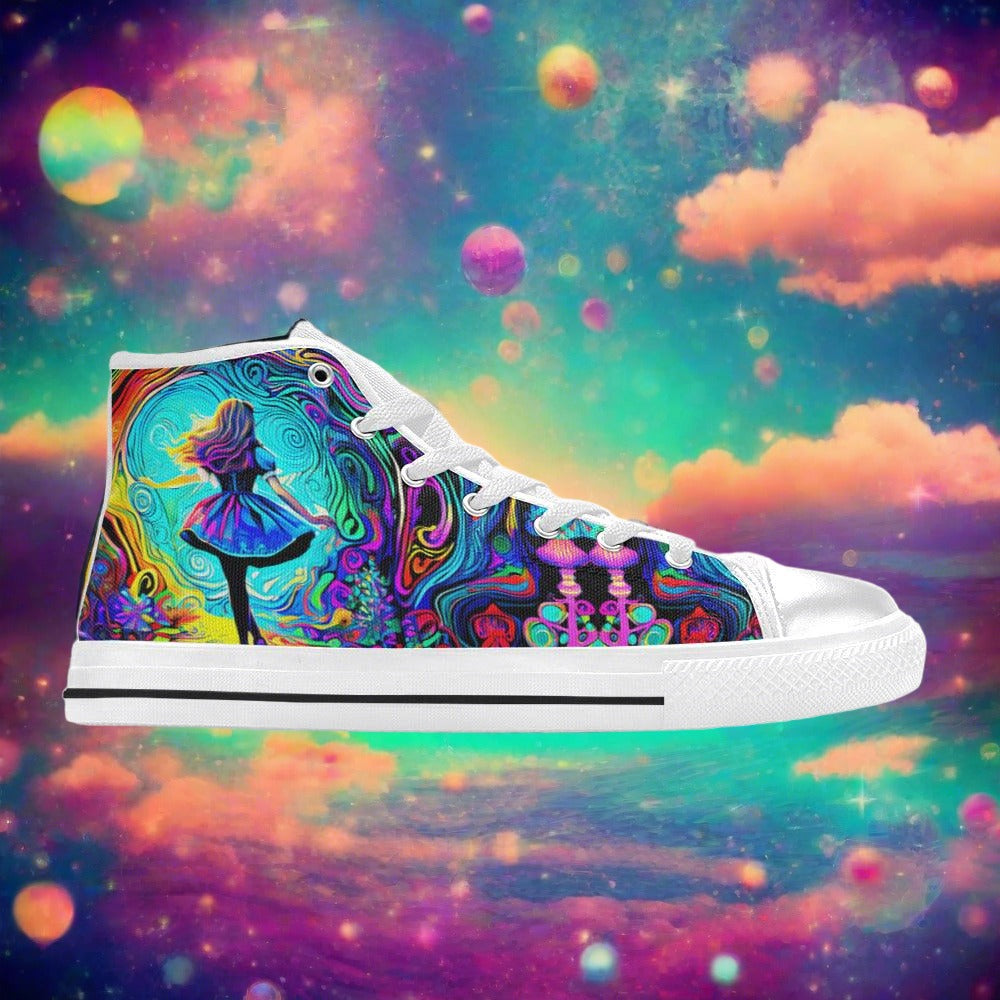 Egyptian Blue Gold Vivid MEN Bold Art - Freaky Shoes | Custom Art Sneakers