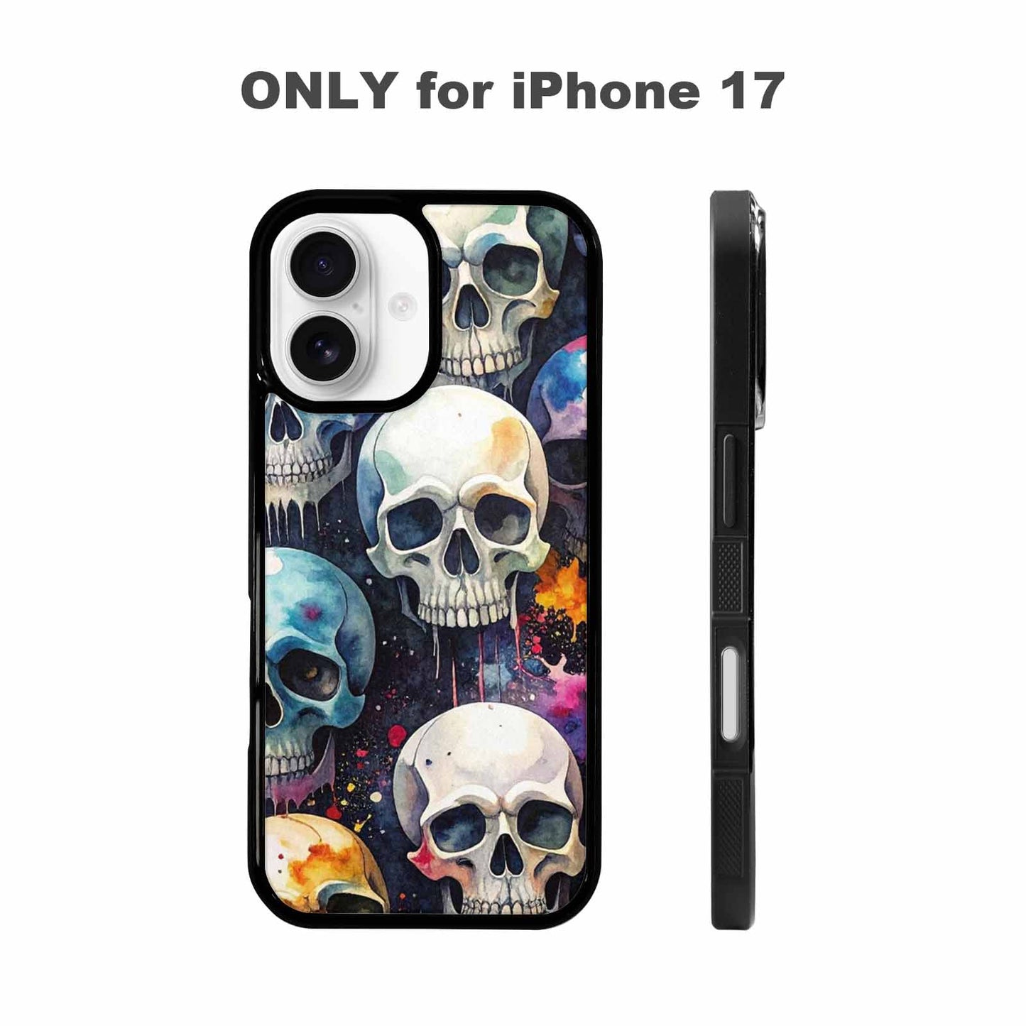 iPhone 17 Case — Skull Dark Art Gothic Print Gothic, Custom Print Case Cover
