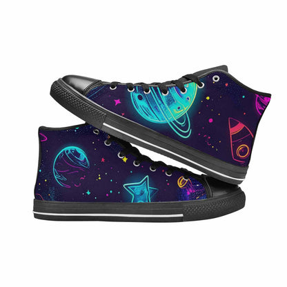 WOMEN'S Space Galaxy Astronaut High Top Canvas Y2K Shoes