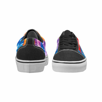 WOMEN'S Tie Dye Swirl Canvas Lace-Up Y2K Custom Shoes