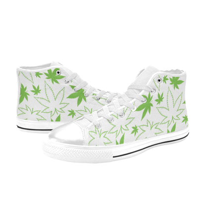 MEN'S Cc Weed 420 Art High Top Canvas Surreal Custom Shoes