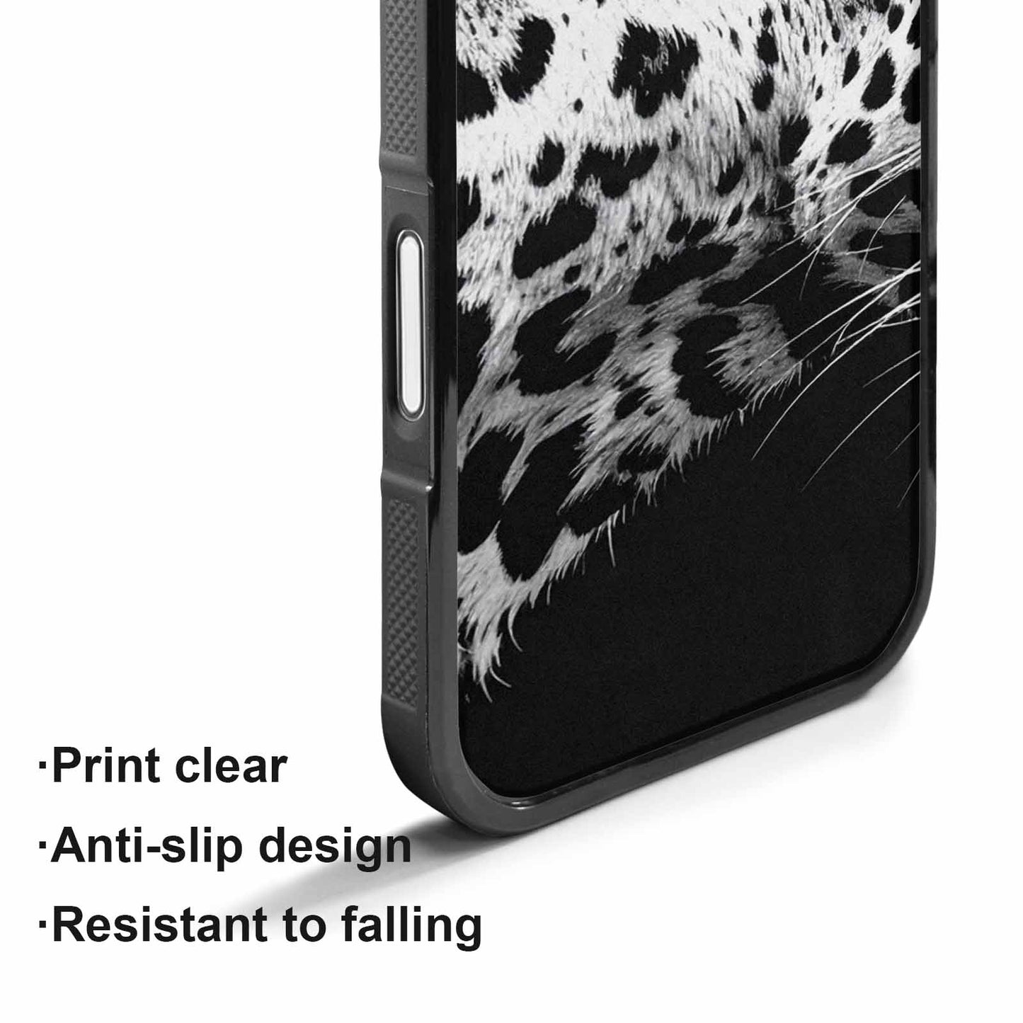 iPhone 17 Case — Leopard Print Black And Animal Print, Personalized Phone Case