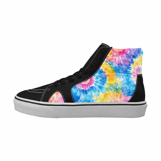 MEN'S Tie Dye Swirl High Top Canvas Aesthetic Custom Shoes