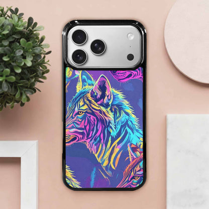 iPhone 17 Pro Max Case — Neon Zebra Print Animal Print, Custom Phone Case