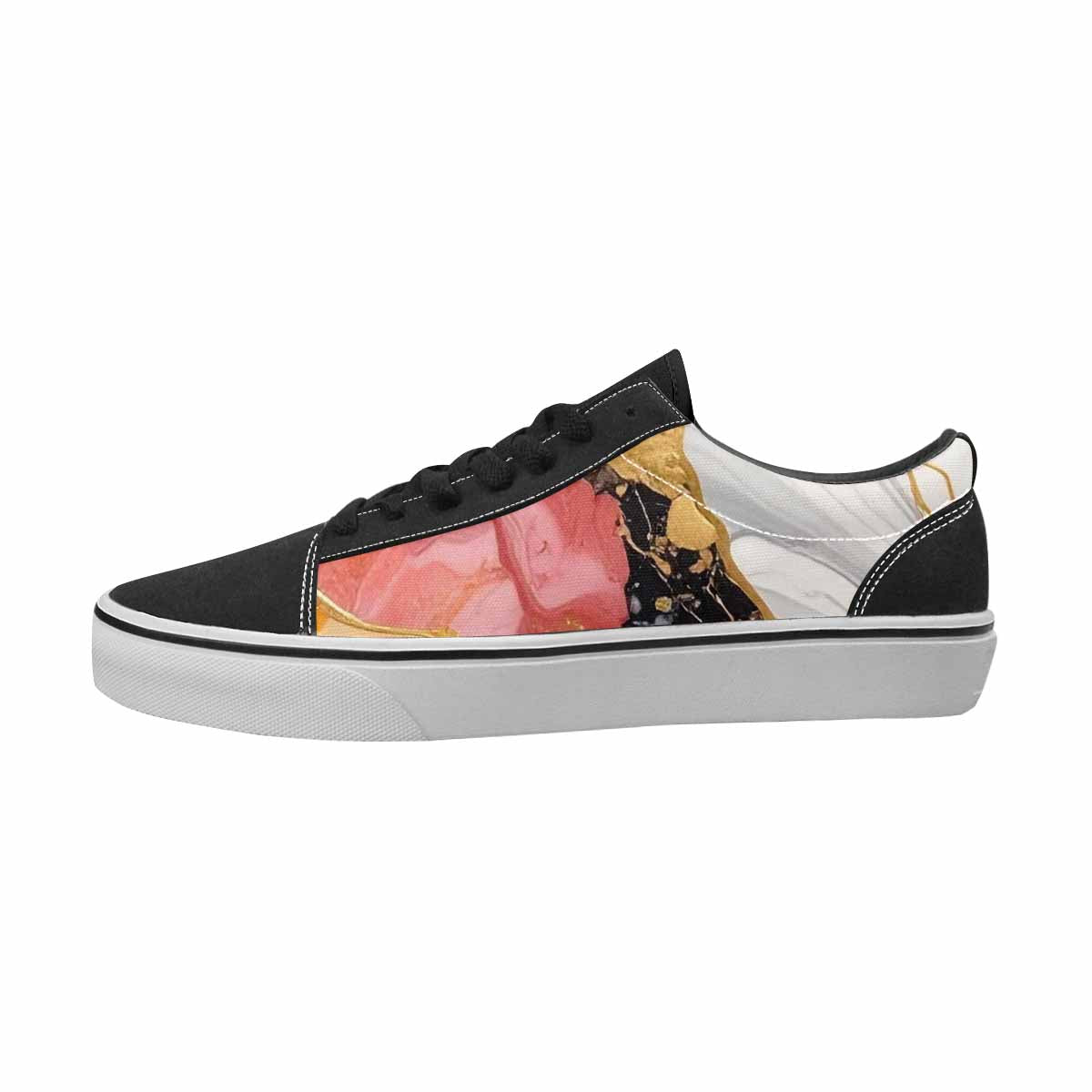 MEN'S Marble Canvas One Of A Kind Kaleidoscope Custom Canvas Shoes