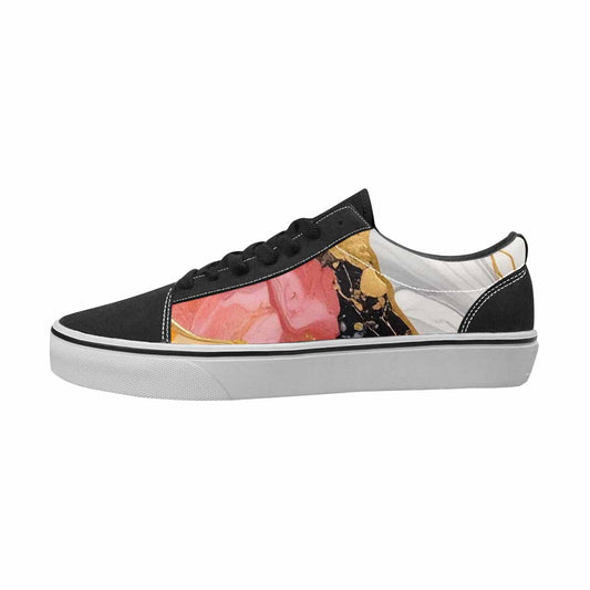 MEN'S Marble Canvas One Of A Kind Kaleidoscope Custom Canvas Shoes