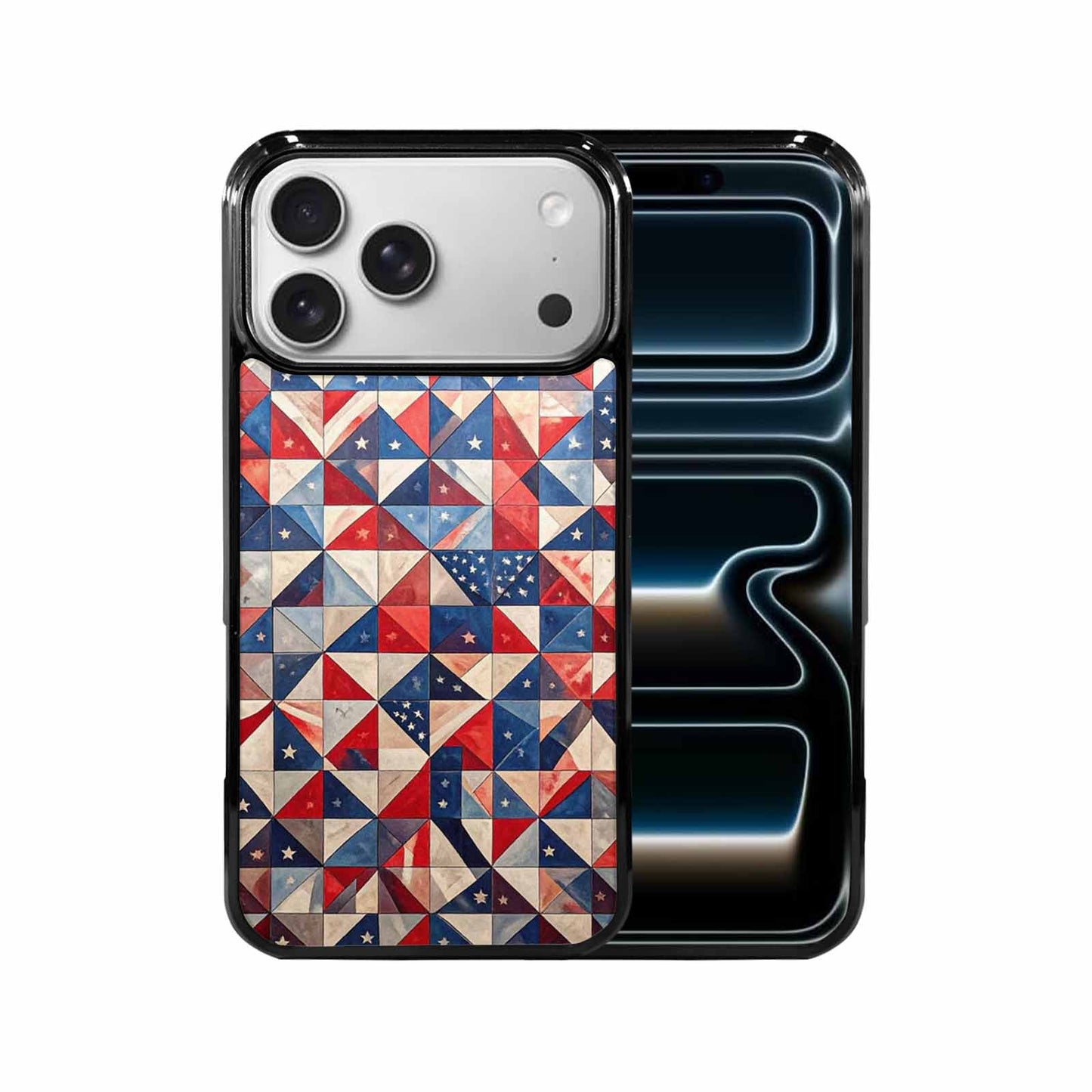 iPhone 17 Pro Max Case — Small American Flag Stars Galaxy Space, Custom Designed Case Cover