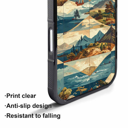 iPhone 17 Pro Case — Vintage Travel Artwork Pattern Retro Vintage, Customized Protective Case