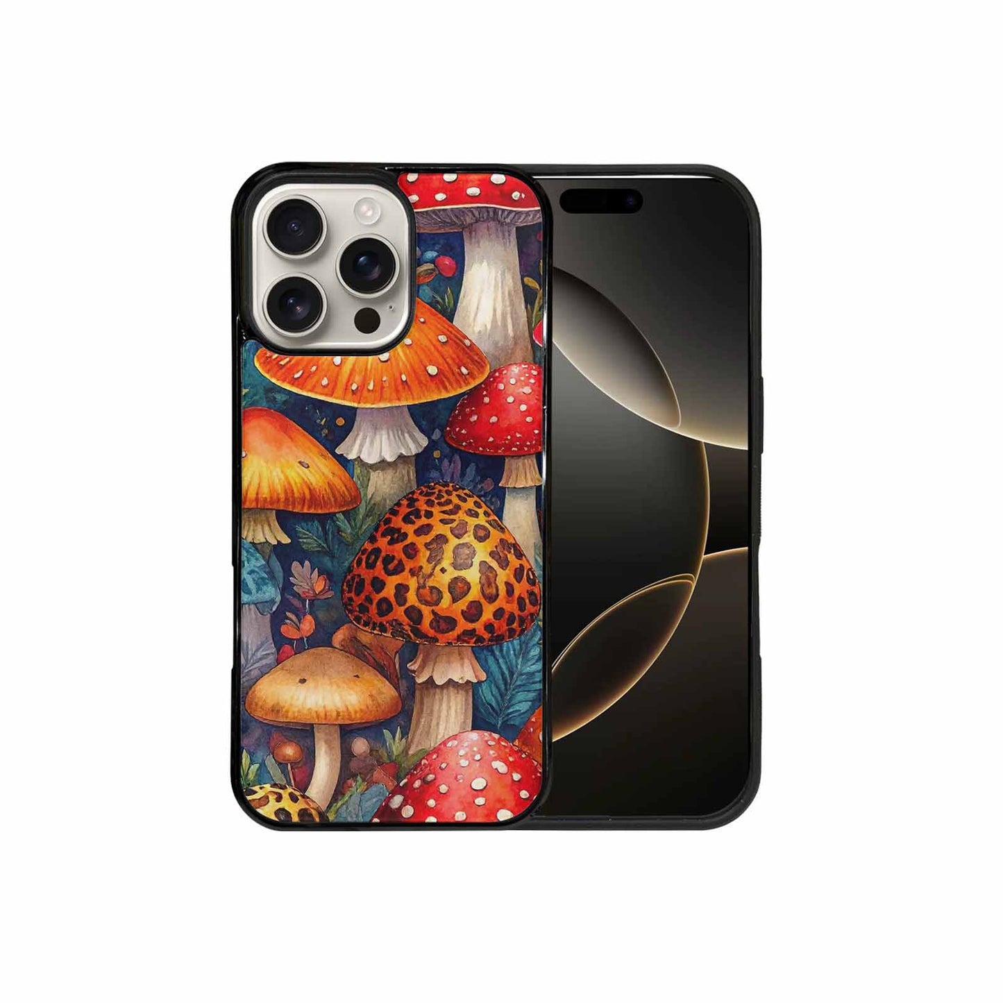 iPhone 16 Pro Max Case — Mushrooms Pattern Hundreds Of 5r0, Custom Printed Phone Case