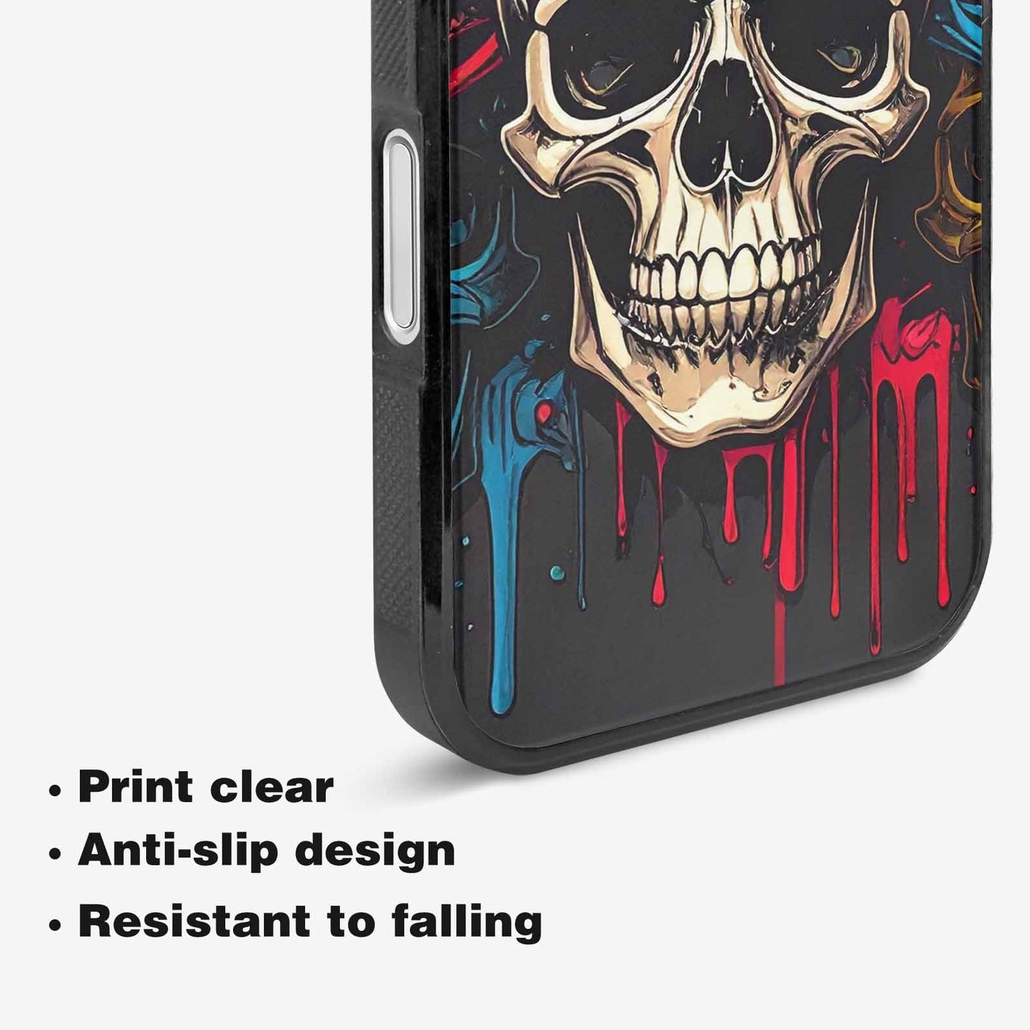 iPhone 16 Case — Many Of Skulls Collage Overlapping Art, Custom Designed Case Cover