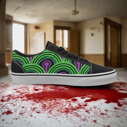 Mermaid Silver Blue Custom WOMEN Bold Art - Freaky Shoes | Custom Art Sneakers