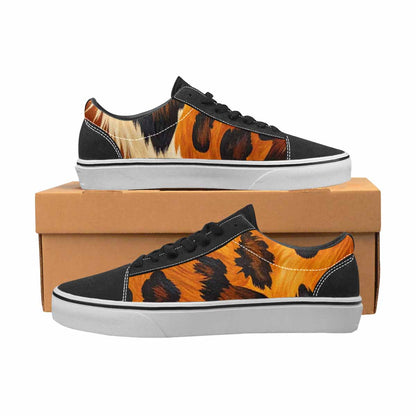 MEN'S Cow Animal Print Canvas Lace-Up Dreamcore Shoes