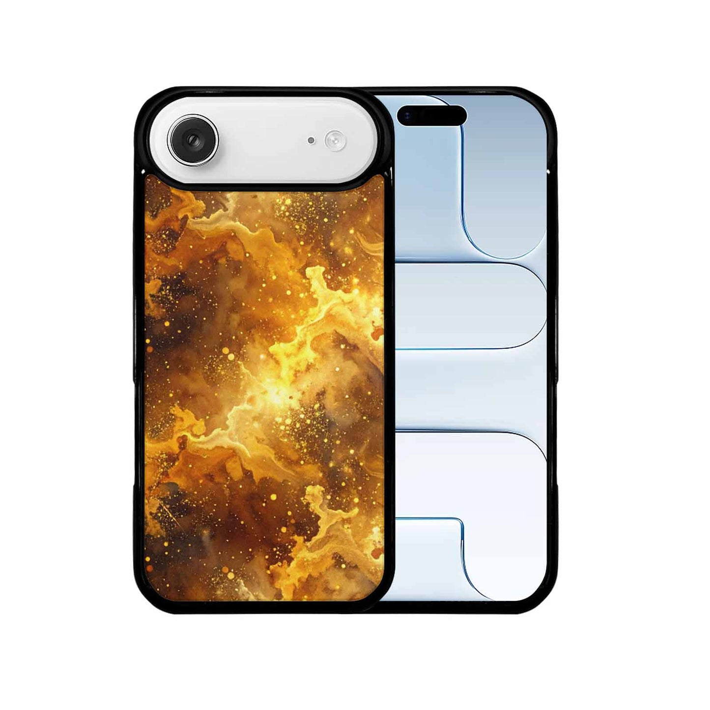 iPhone 17 Air Case — Galaxy Art Golden Cosmic Glow Galaxy, Unique Phone Case Design