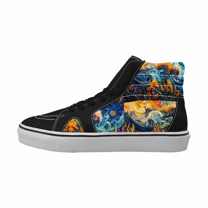 WOMEN'S Blend All Versions High Top Canvas Neon Fantasy Custom Sneakers