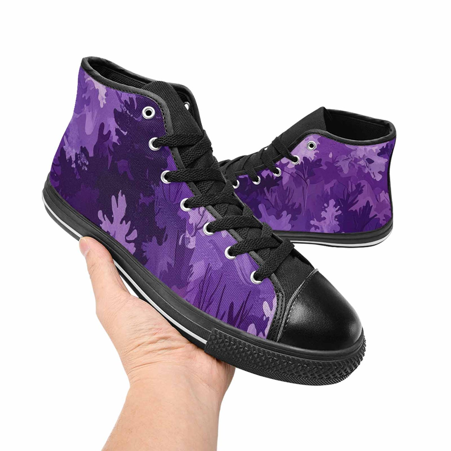 MEN'S Military Camouflage Blotch High Top Canvas Aesthetic Custom Sneakers