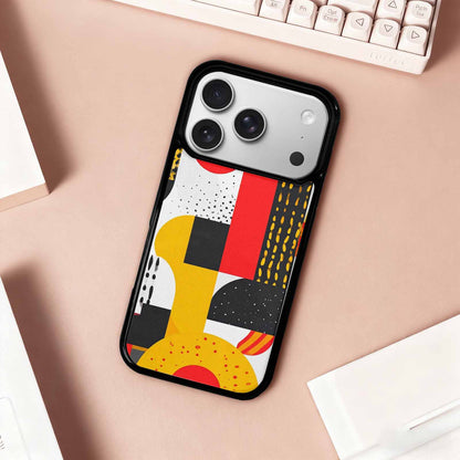 iPhone 17 Pro Case — Memphis Art Pattern Retro Vintage, Custom Made Phone Cover