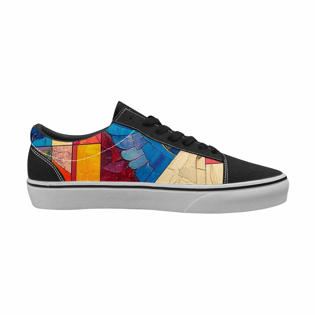 WOMEN'S Faith Cross Lace-Up Canvas Grunge Custom Shoes
