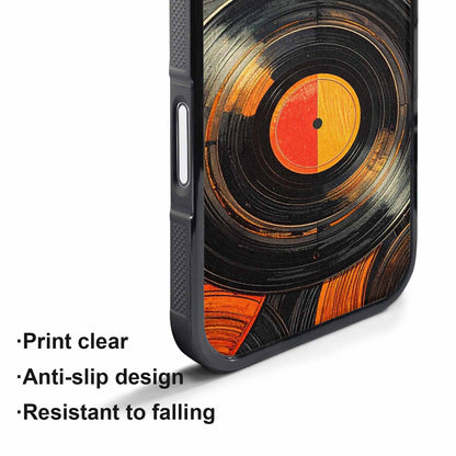 iPhone 17 Air Case — Retro Wood Grain Vinyl Retro Vintage, Unique Phone Case Design