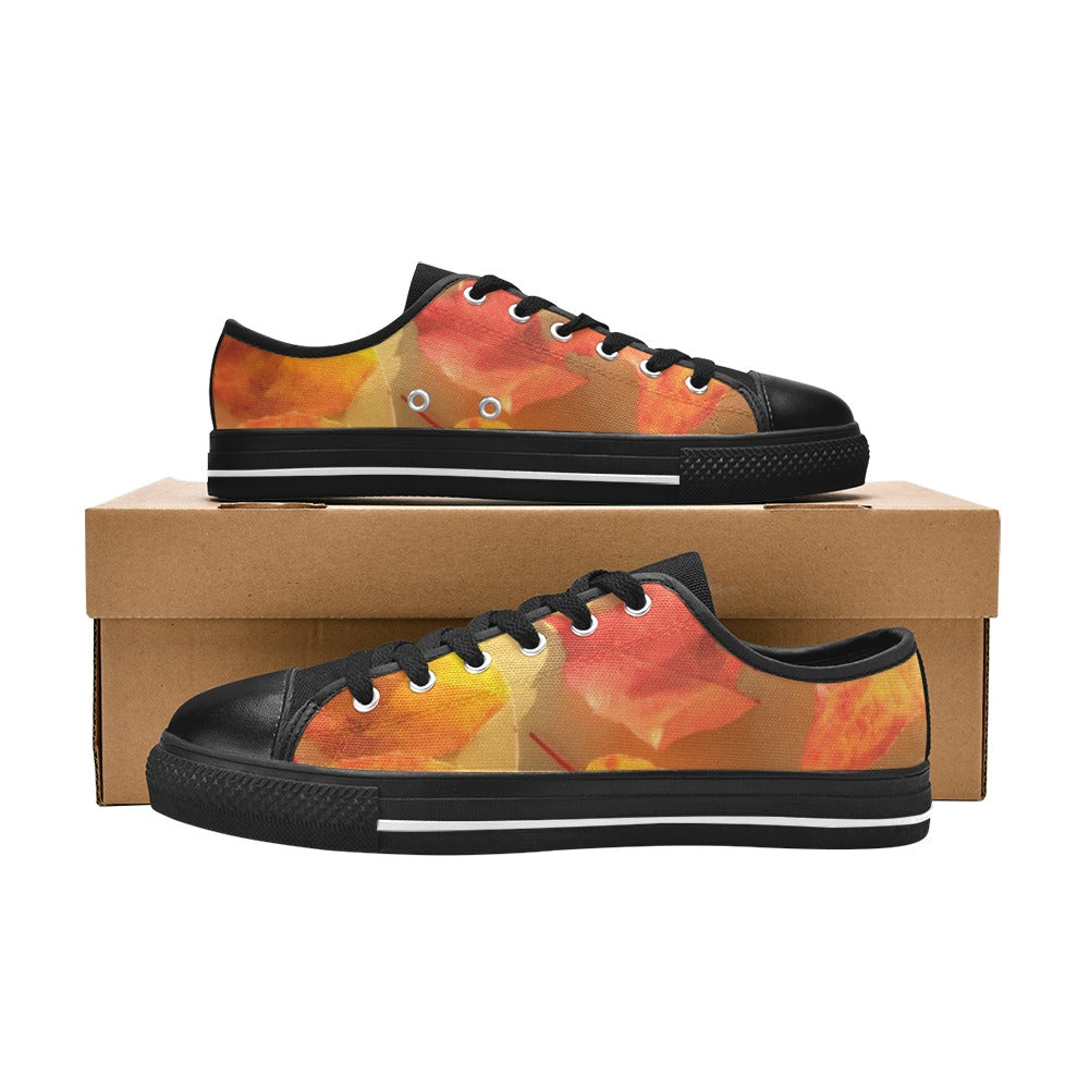 WOMEN'S Autumn Leaves 537832 Canvas Vibrant Chaos Custom Shoes