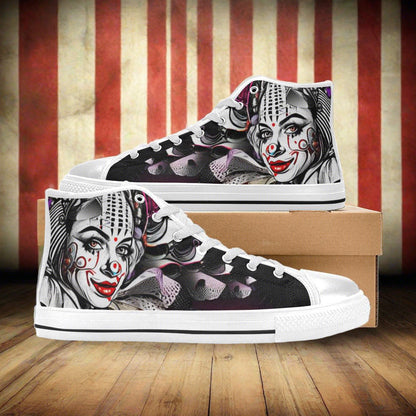 Wolf Pink Cream Wearable Bold Art - Freaky Shoes