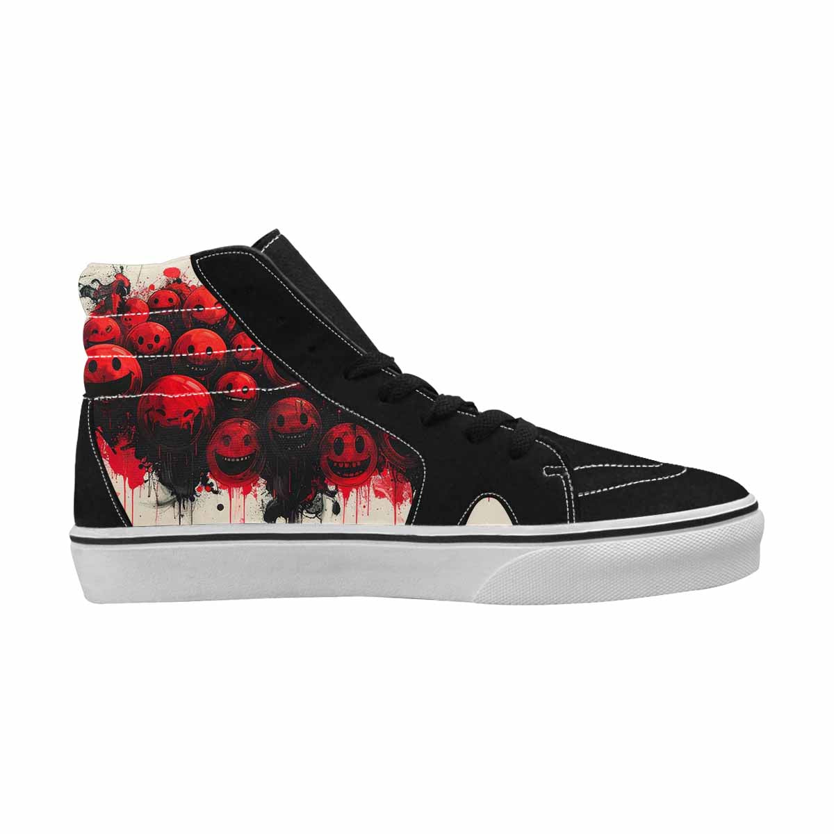 MEN'S Melting Moon Smiley High Top Canvas Dreamlike Shoes
