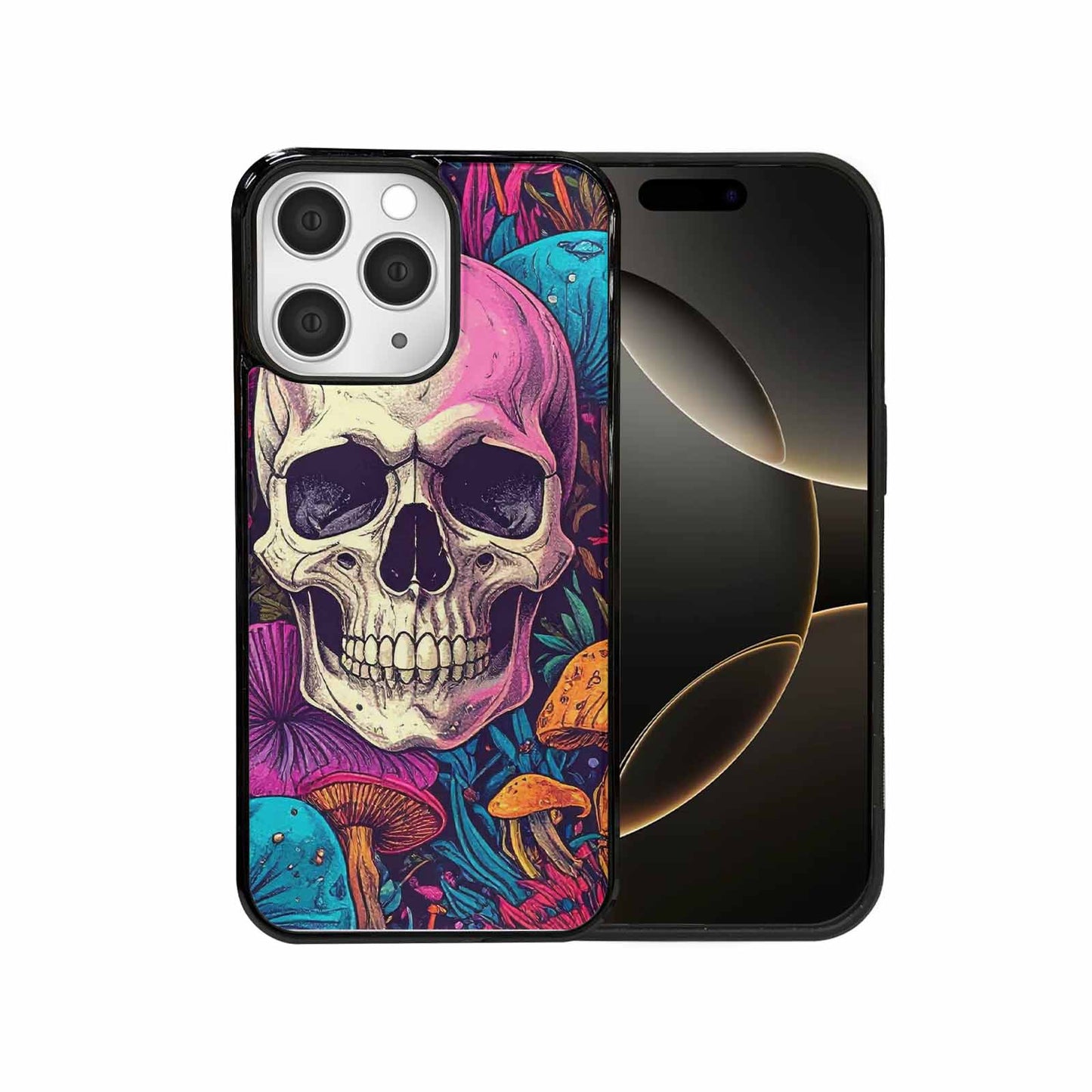 iPhone 15 Pro Max Case — Mushroom Skull Custom, Unique Phone Case Design