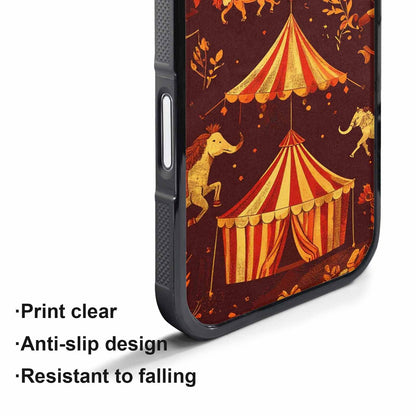 iPhone 17 Air Case — Vintage Circus Art Pattern Retro Vintage, Customized Protective Case