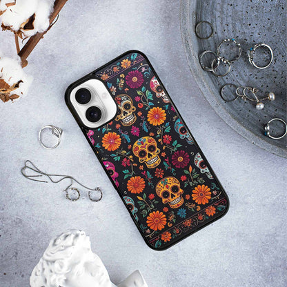 iPhone 16 Plus Case — Colorful Dia De Los Muertos Sugar, Personalized Phone Case