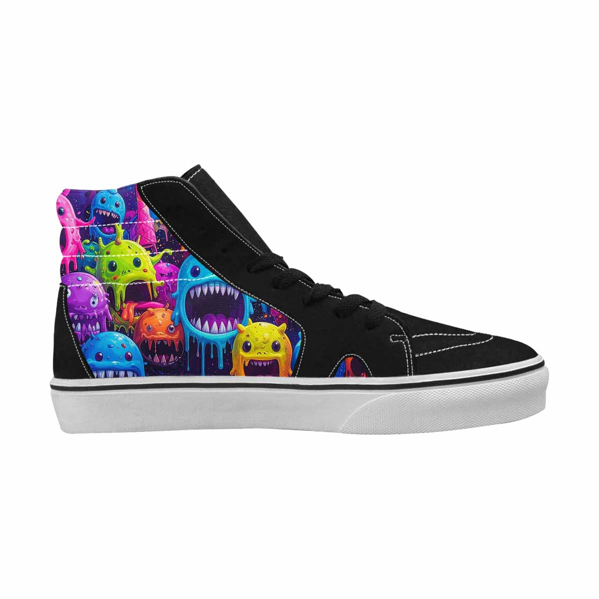 MEN'S Ice Cream Monsters  High Top Canvas Aesthetic Custom Shoes