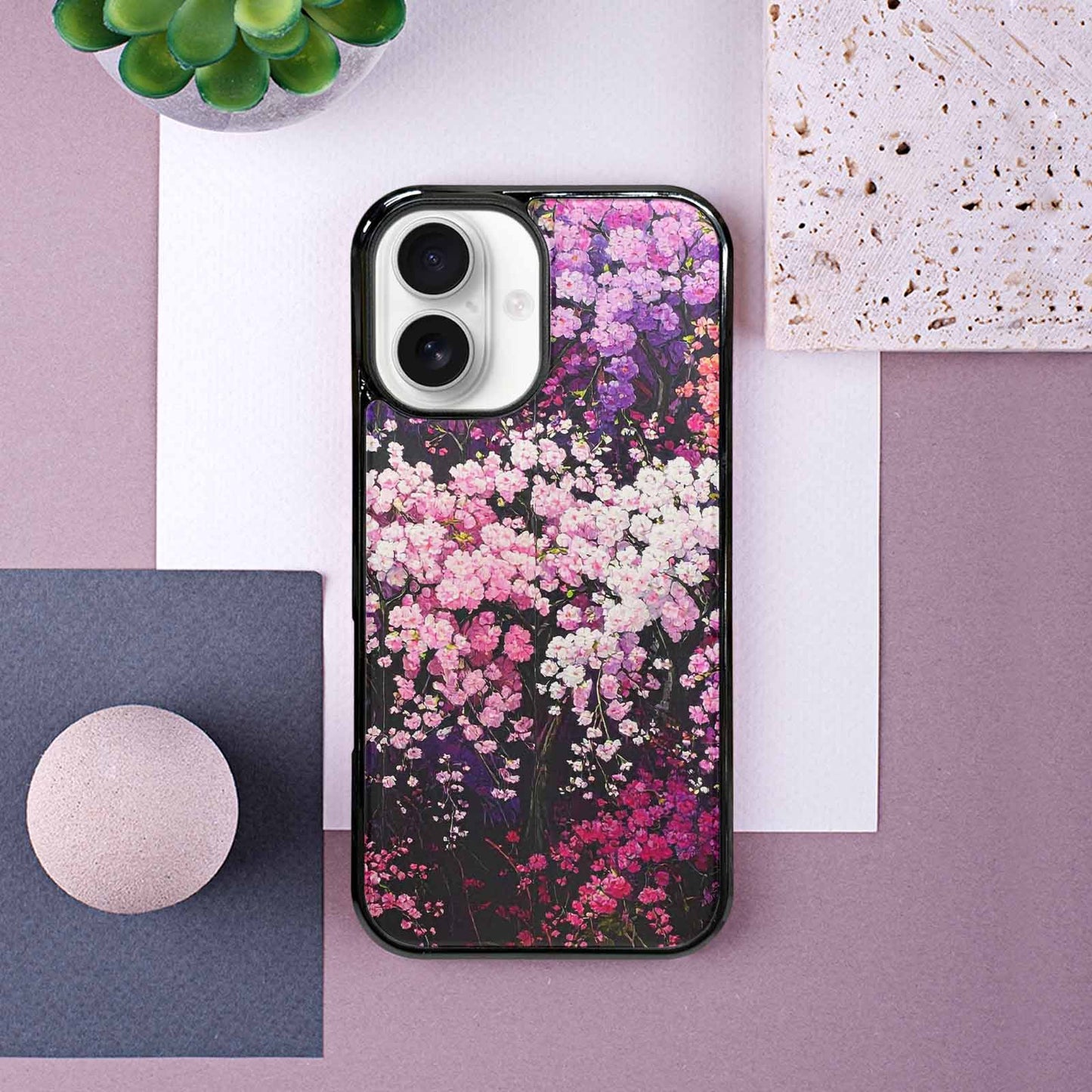iPhone 16 Case — Cherry Blossom Branch Cherry Blossom Branches, Customized Protective Case