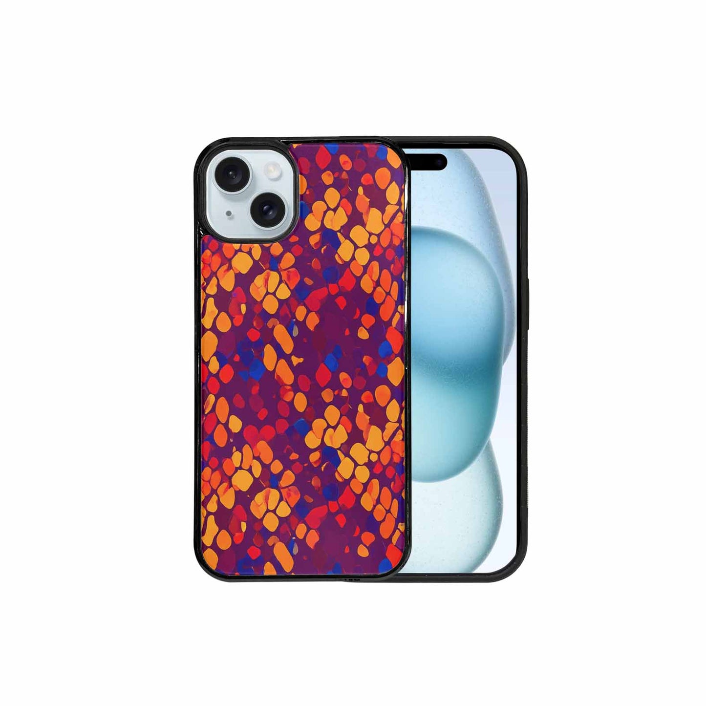 iPhone 15 Plus Case — Dark Snake Print Custom, Unique Phone Case Design
