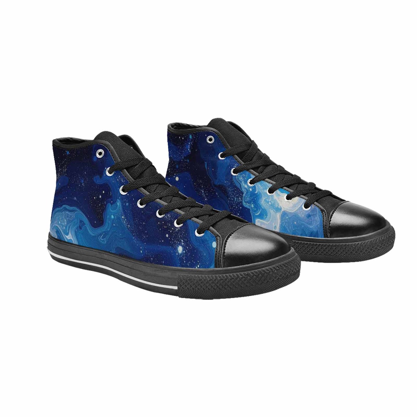 MEN'S Galaxy Art - High Top Canvas Surreal Custom Sneakers