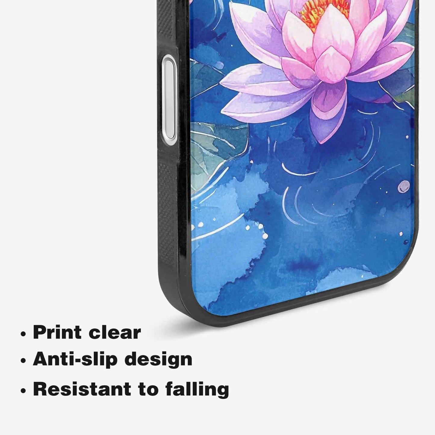 iPhone 16 Plus Case — Monet Water Lilies Painting Pattern, Personalized Phone Case