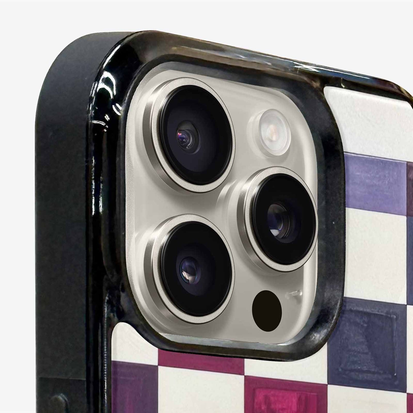 iPhone 16 Pro Case — Checkerboard Print, Custom Art Phone Cover