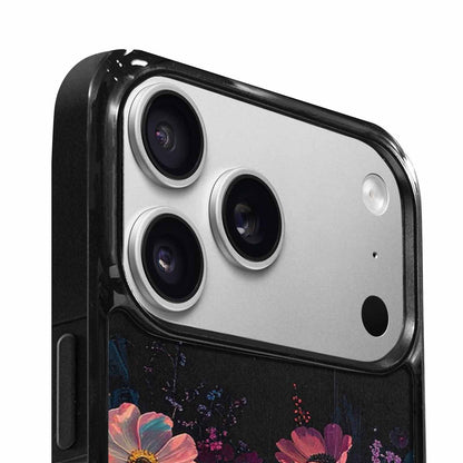 iPhone 17 Pro Max Case — Shadowy Glitch Floral Pattern Floral, Customized Protective Case
